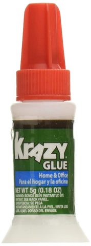 Krazy Glue Home and Office Brush-On Glue, 0.18 oz (Pack of 6)