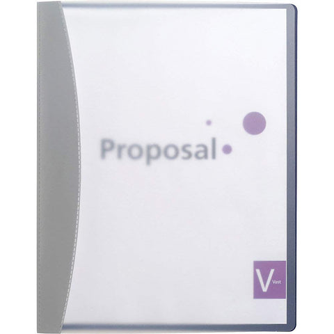 GBC Hidden Swing Clip Report Cover, Letter Size, Blue (W21537)