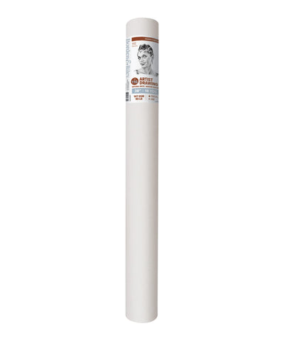 Borden & Riley 30" x 10 Yards #116 Artist Drawing/Sketch Roll, 147 GSM/90 lb., White, 1 Roll Each