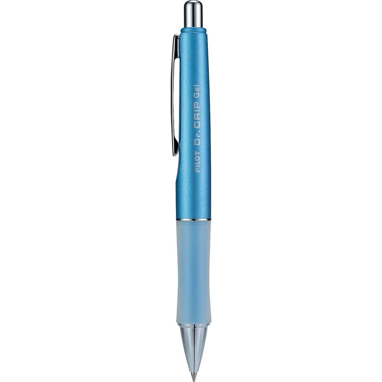 PILOT Dr. Grip Limited Refillable & Retractable Gel Pen, Fine Point, Assorted Barrel, Black Ink, Single Pen (36274)