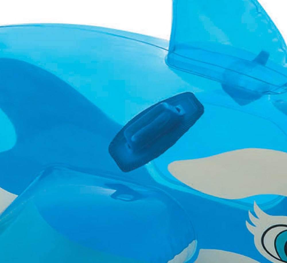INTEX Lil' Whale Inflatable Pool Float: Animal Pool Toy for Kids – 2 Heavy-Duty Handles – 88lb Weight Capacity – 60" x 45" – for Ages 3+