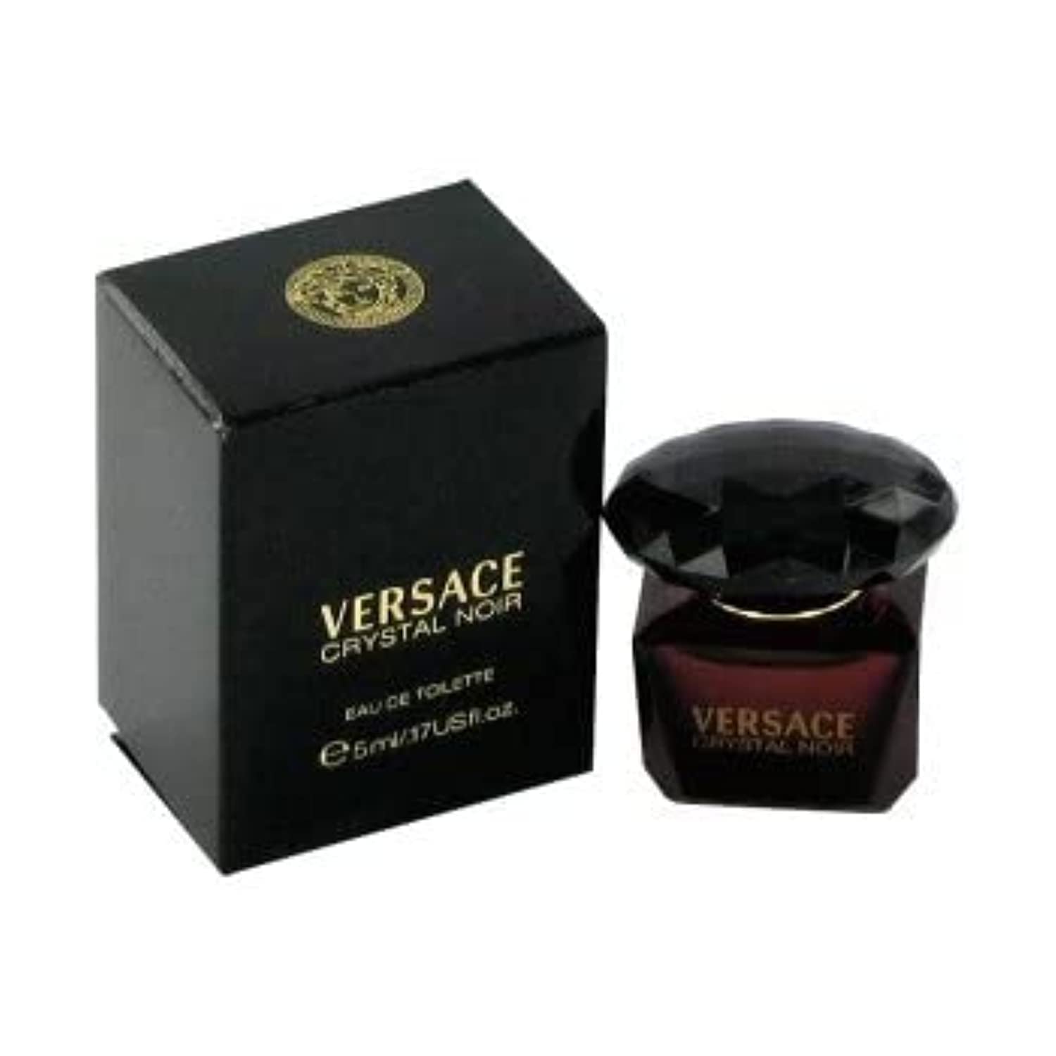 Versace Crystal Noir for Women Eau de Toilette Mini, 0.17 Ounce