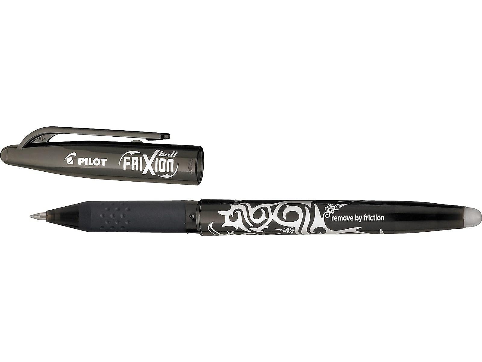 Pilot, FriXion Ball Erasable & Refillable Gel Ink Pens, Fine Point 0.7 mm, Pack of 3, Black