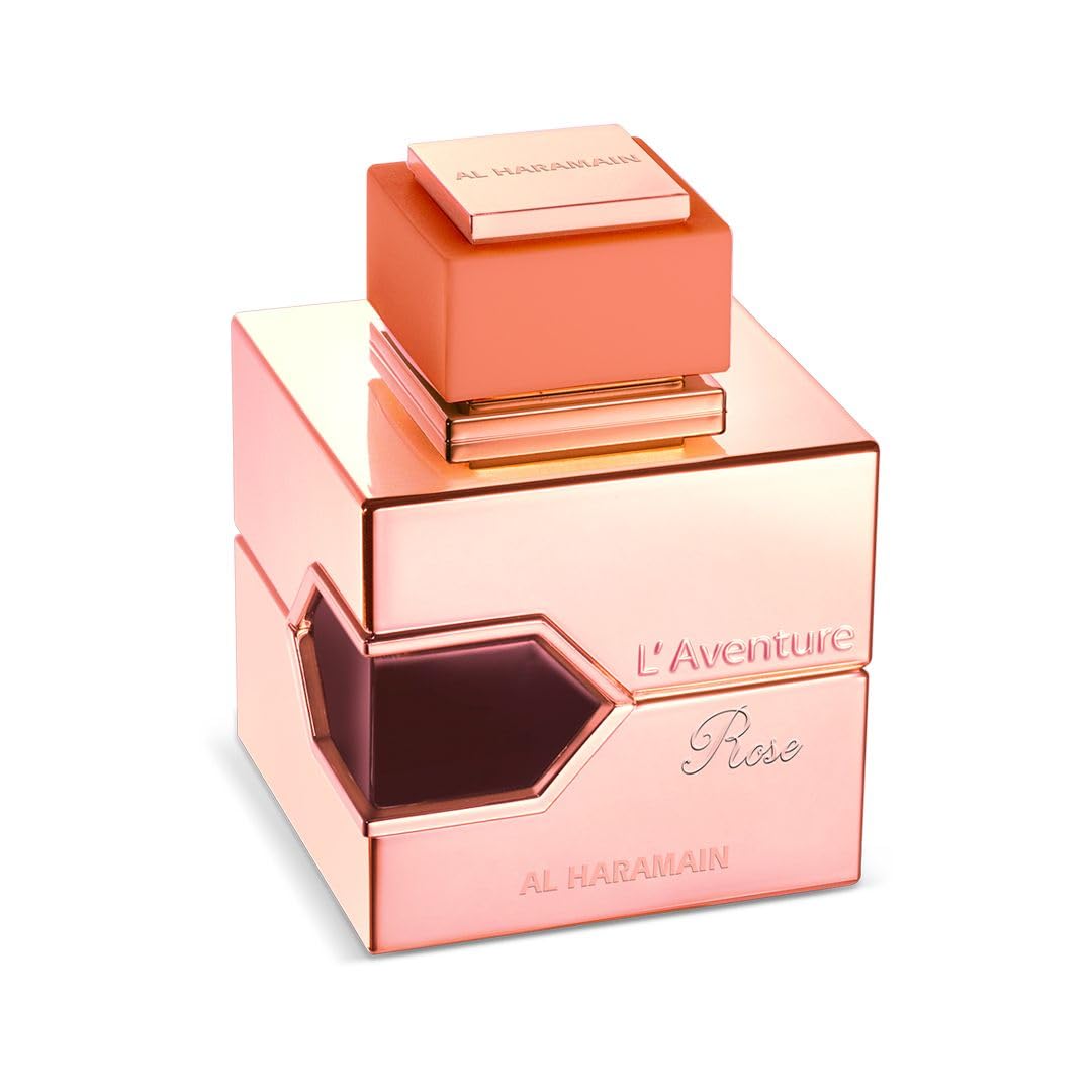 Al Haramain L'aventure Rose for Women Eau de Parfum Spray, 3.4 Ounce
