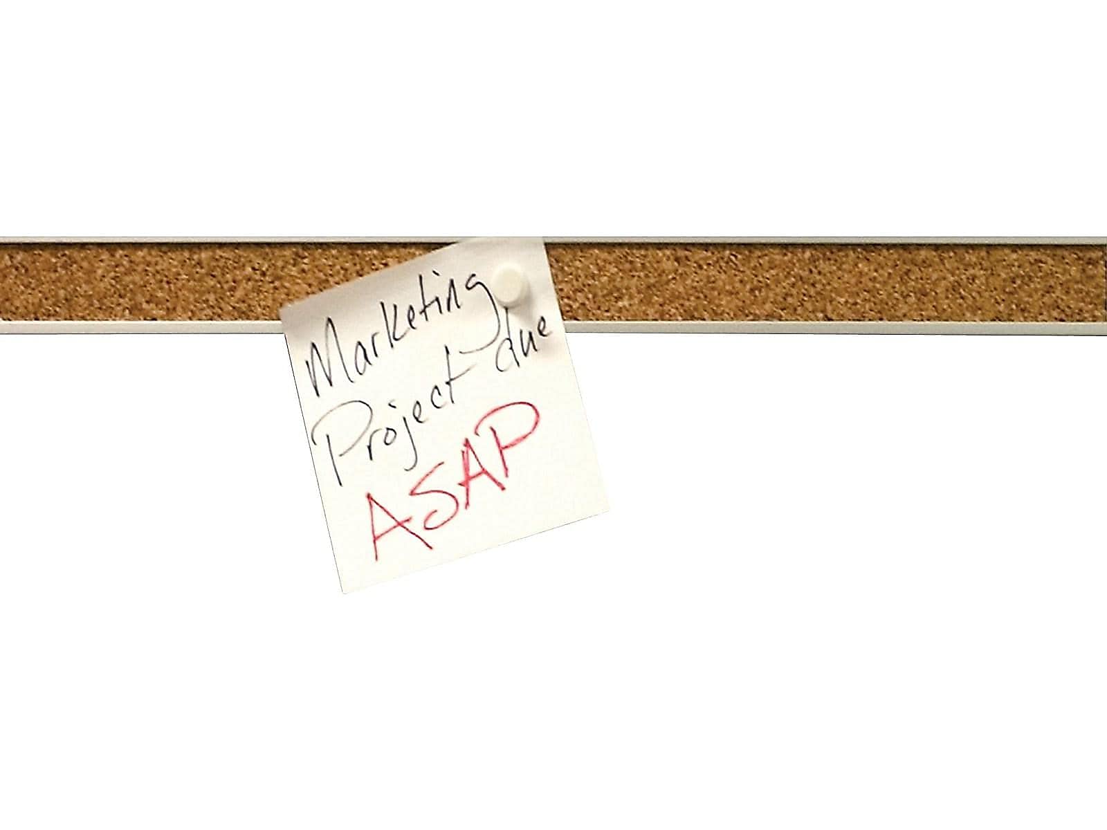 Advantus 2026 Map Rail, 1-Inch x8-Ft, Satin Aluminum