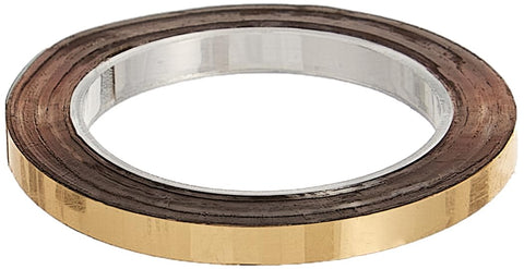 Chartpak Graphic Art Tape, 1/8 W x 324 L Inches, Gold Mylar Metallic, 1 Roll (BG12509)