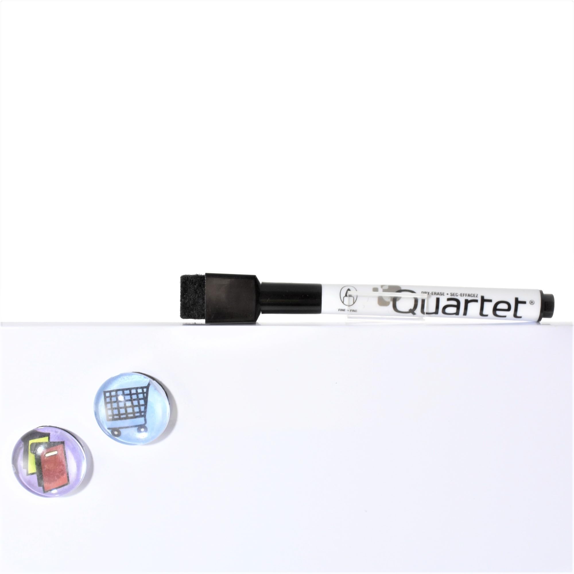 Quartet Magnetic Whiteboard Tile, 14" x 14" Dry Erase Board, White Board, Frameless, White Surface (85402-WT)