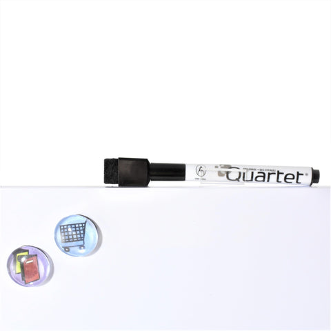 Quartet Magnetic Whiteboard Tile, 14" x 14" Dry Erase Board, White Board, Frameless, White Surface (85402-WT)