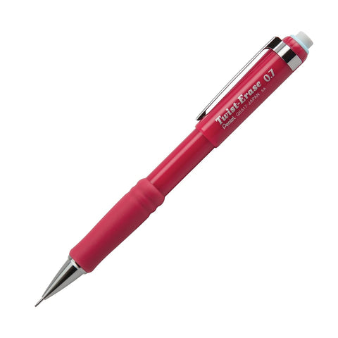 Pentel Automatic Pencil with Twist Eraser, 0.7 mm, Burgundy (PENQE517B)