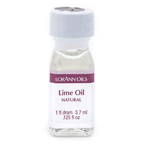 LorAnn Oils Super Strength Flavoring, Used For Candy Making, Flavoring Extracts, Baking, Hard Candy, & Flavor Oils - Bold, Natural Flavors 4X Stronger Than Extracts - Lime Oil, Pack of 2, 0.125 fl oz
