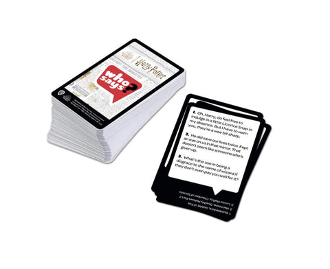 Who Says? Card Game Harry Potter Edition Ages 10 & Up