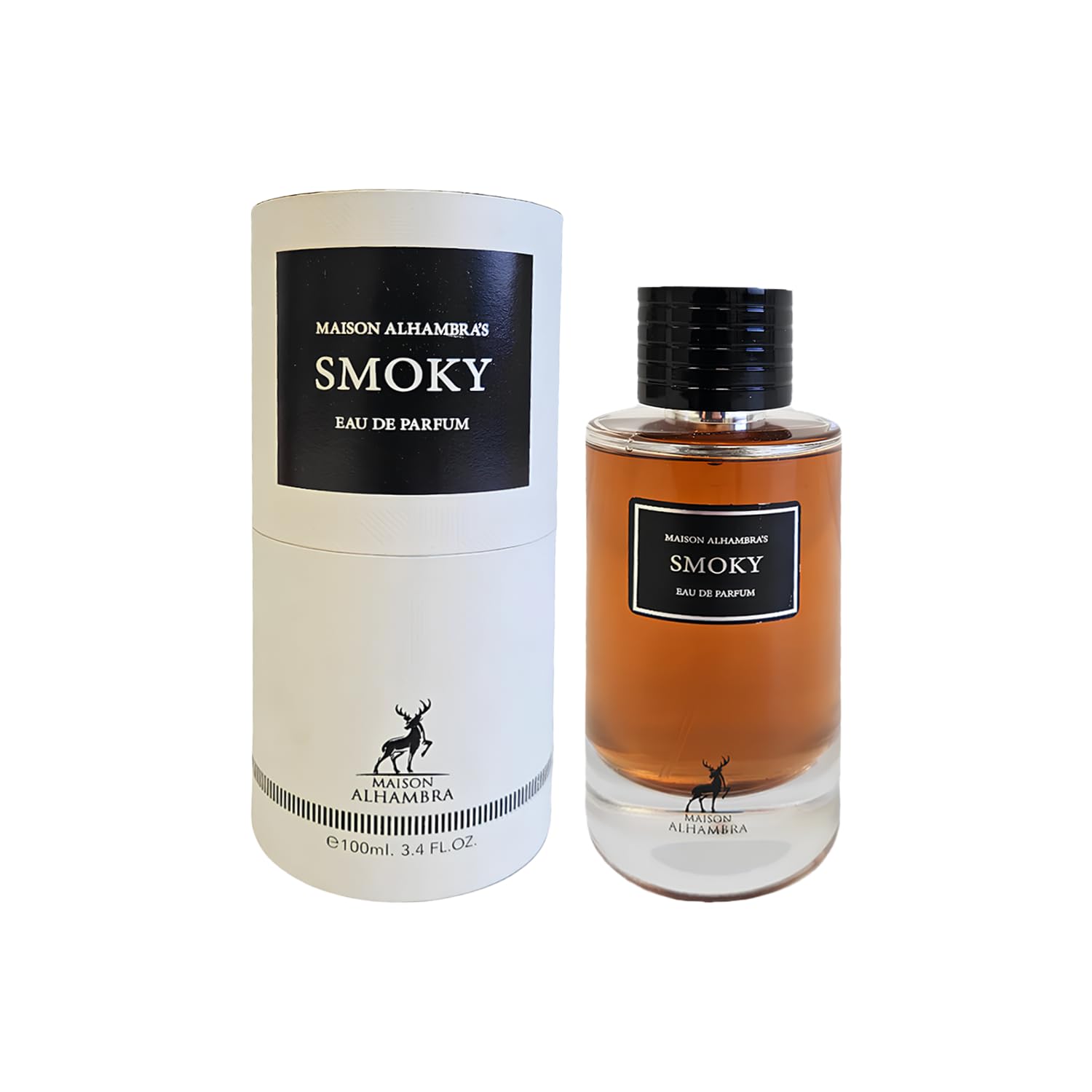 Maison Alhambra Lattafa Smoky Eau de Parfum Spray for Unisex, 3.4 Ounce