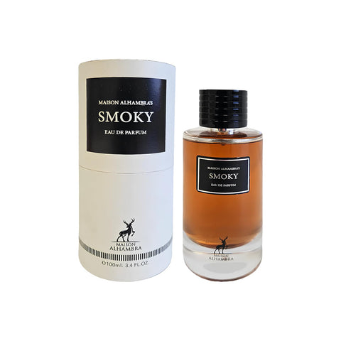Maison Alhambra Lattafa Smoky Eau de Parfum Spray for Unisex, 3.4 Ounce