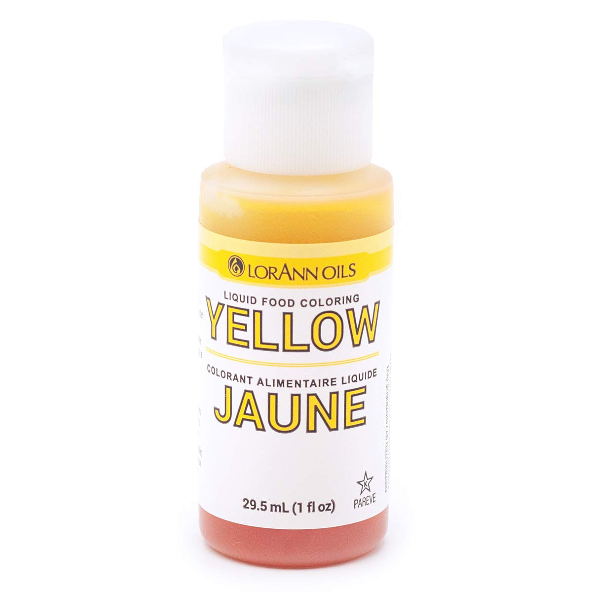 LorAnn Yellow Liquid Food Coloring, 1 ounce bottle