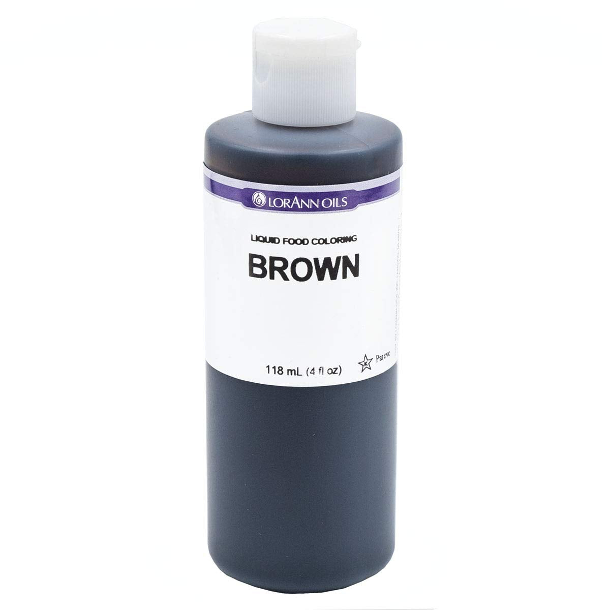 LorAnn Brown Liquid Food Coloring, 4 ounce bottle