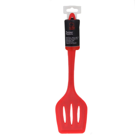 Chef Craft Premium Red Silicone Turner/Spatula