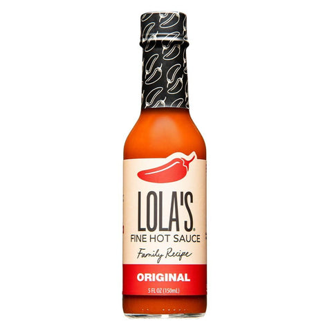 Lolas Fine Hot Sauce Original | All Natural Gluten Free Keto Vegan Made with Red Jalapenos Habanero Peppers Garlic Lime Juice and Vinegar | 5 Fl Oz (Pack of 1)