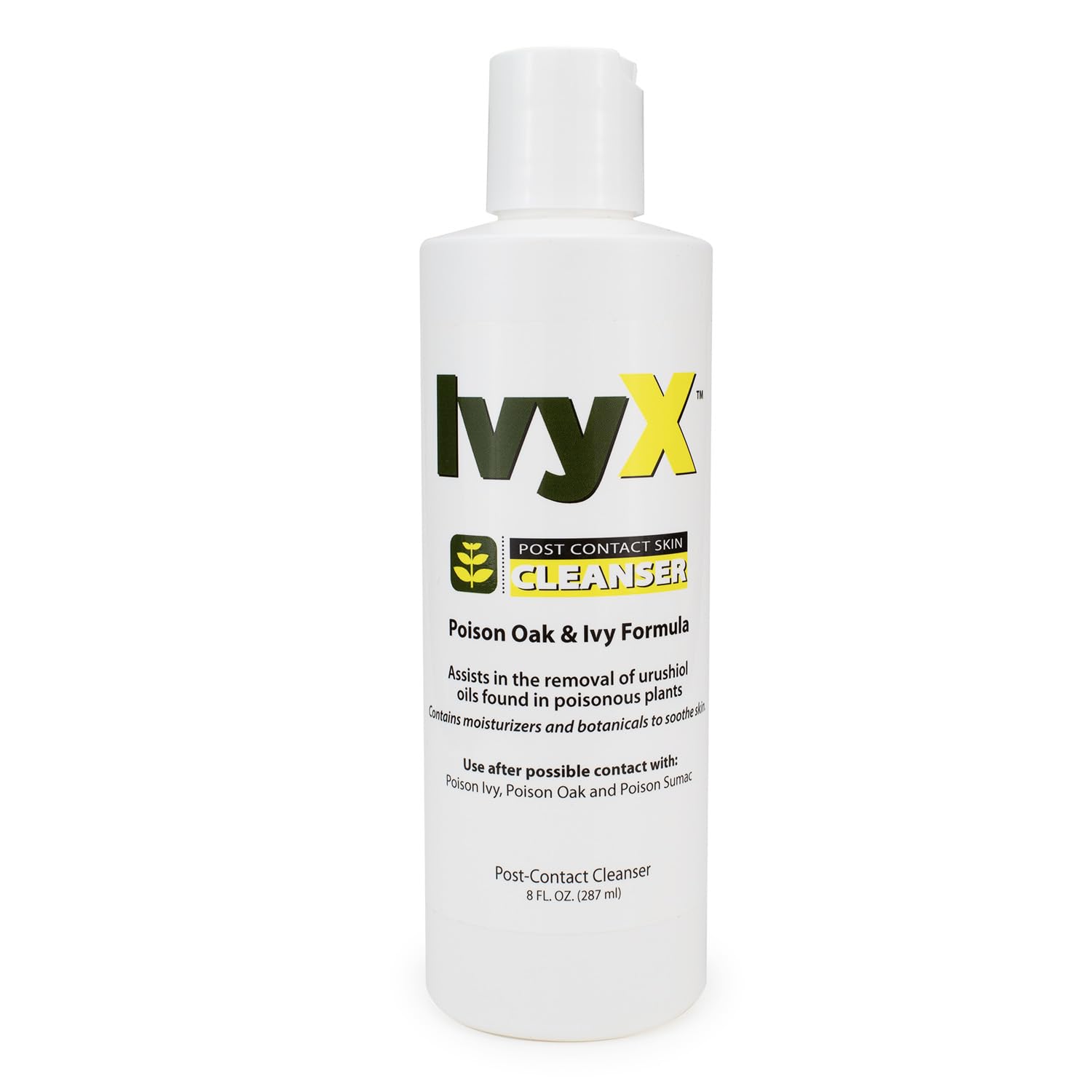 CoreTex Ivy X Post-Contact Poison Ivy Cleanser Lotion - 8oz Bottle of USA-Made Treatment Lotion to Remove Itchy Rashes - Also Works on Poison Oak & Sumac Oils