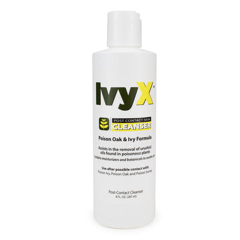 CoreTex Ivy X Post-Contact Poison Ivy Cleanser Lotion - 8oz Bottle of USA-Made Treatment Lotion to Remove Itchy Rashes - Also Works on Poison Oak & Sumac Oils
