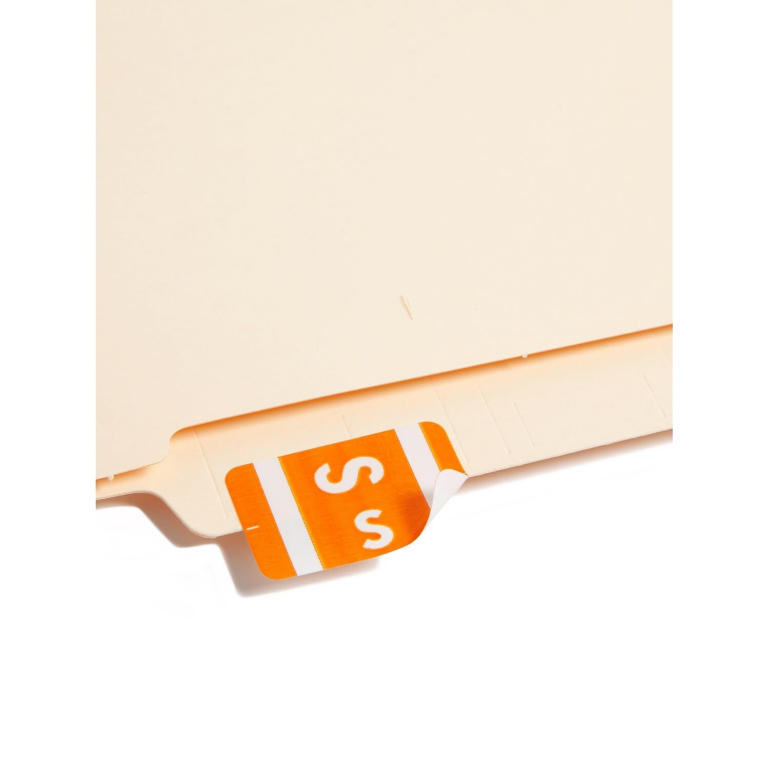 Smead AlphaZ ACCS Color-Coded Alphabetic Label, S, Orange, 100 Labels per Pack (67189)