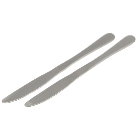 Chef Craft Butter Knife Set, 9.25 inch 2 Piece, Stainless Steel (Model: 21714)