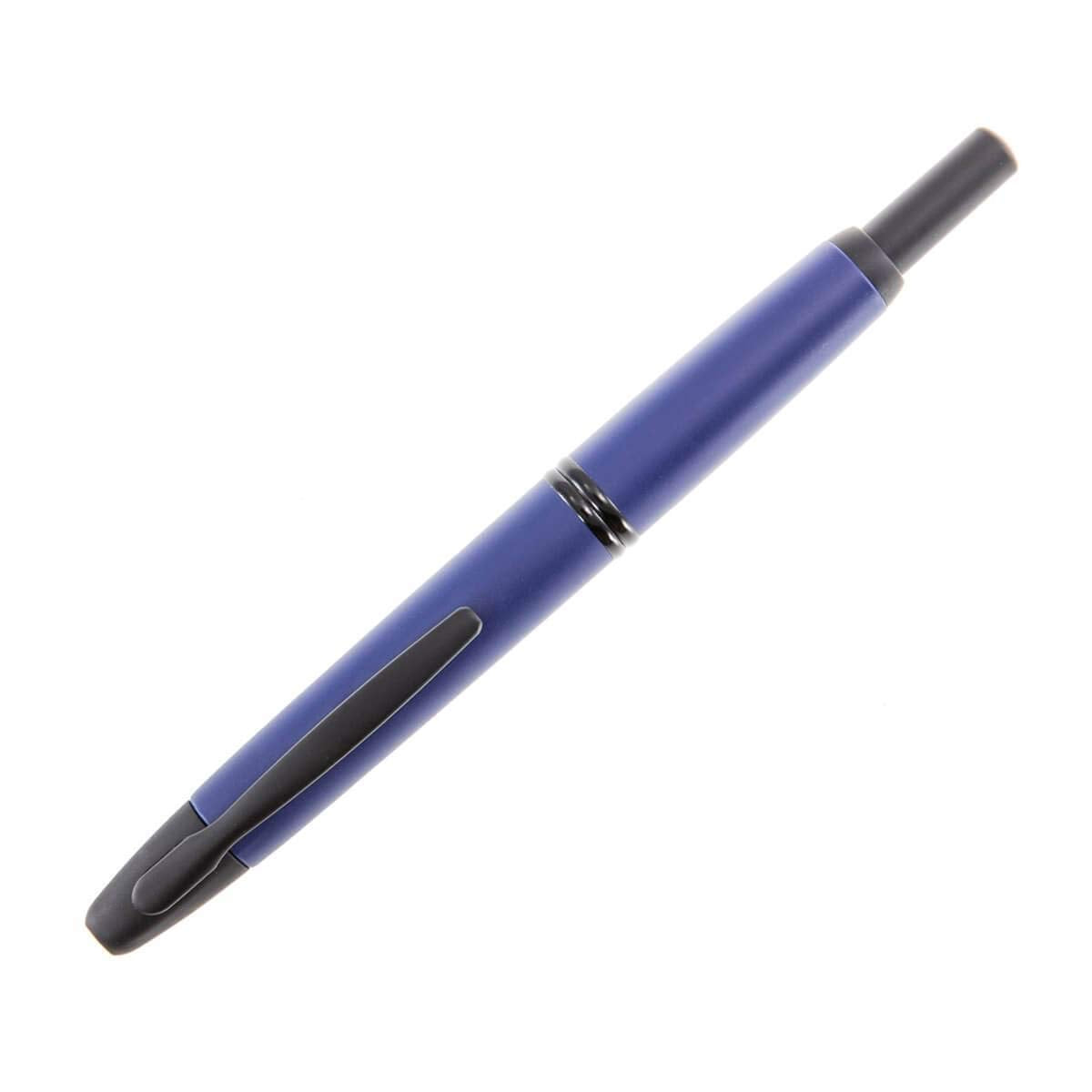 PILOT Vanishing Point Collection Refillable & Retractable Fountain Pen, Matte Blue Barrel, Medium Nib (60597)