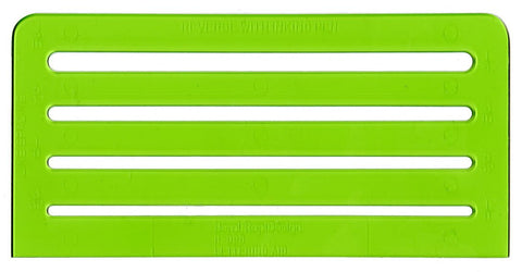 Rapidesign Lettering Aid Template, 1/8, 5/32, 3/16, 1/4 Inch Sizes, 1 Each (R925),Green