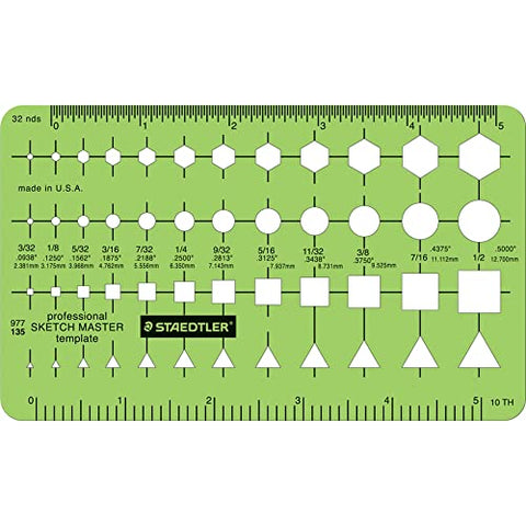 Staedtler® Mars® Template, Sketch Master