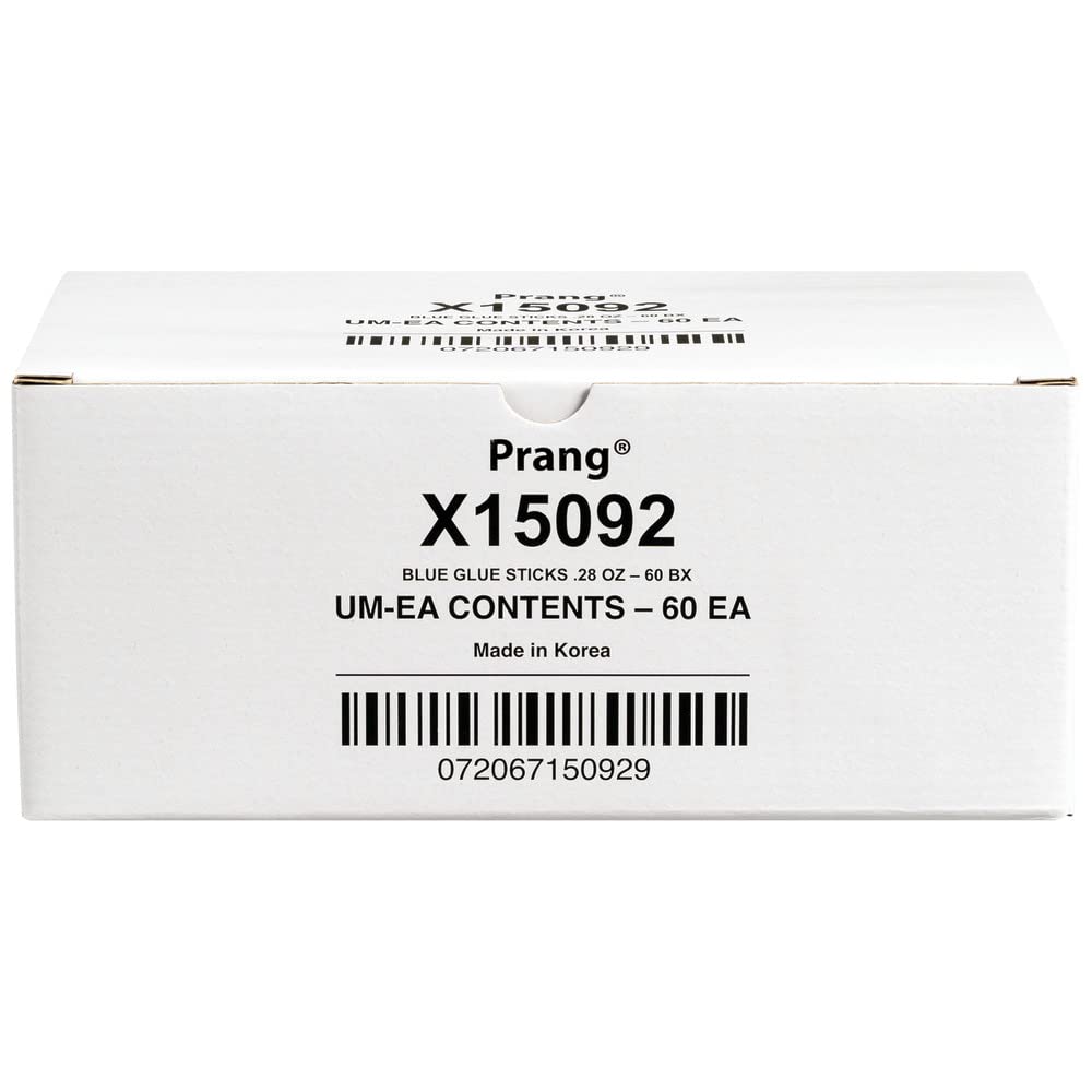 Prang Washable Glue Stick, Blue, 0.28 oz., 60 Count