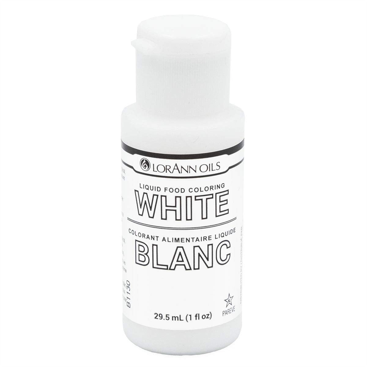 LorAnn White Liquid Food Color, 1 ounce squeeze bottle