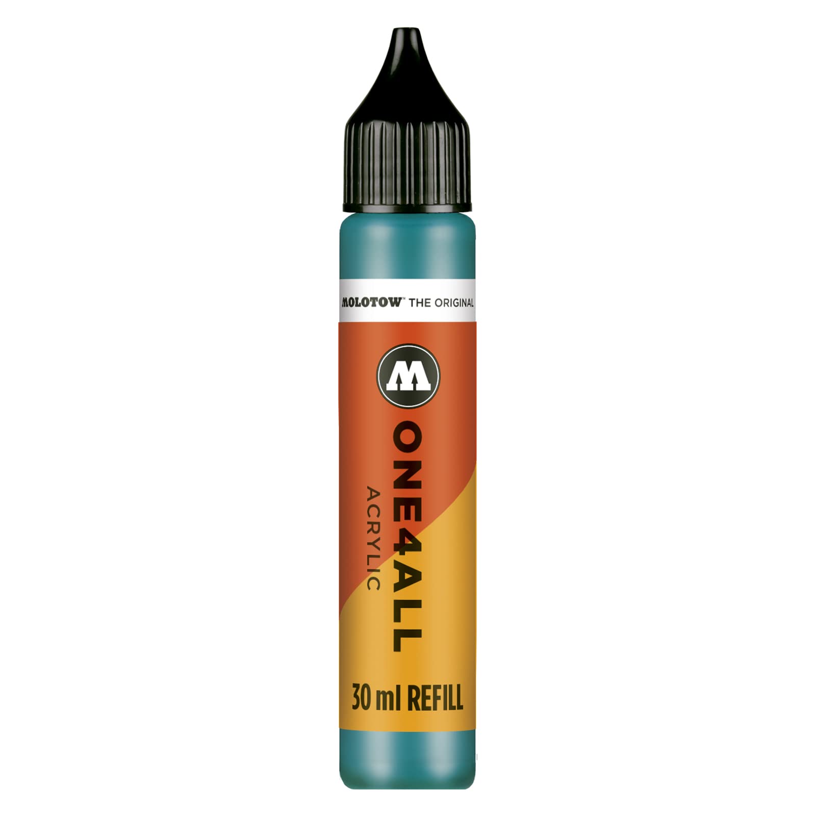 Molotow ONE4ALL Acrylic Paint Refill, For Molotow ONE4ALL Paint Marker, Lagoon Blue, 30ml Bottle, 1 Each (693.206)