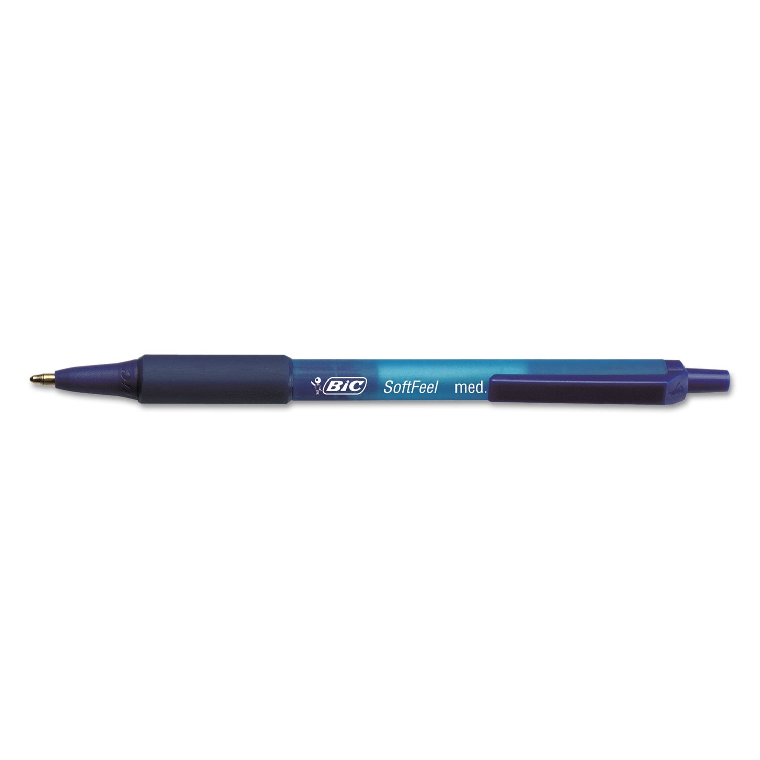 BIC Soft Feel Blue Retractable Ballpoint Pens, Medium Point (1.0mm), 36-Count Pack, Blue Pens With Soft-Touch Comfort Grip