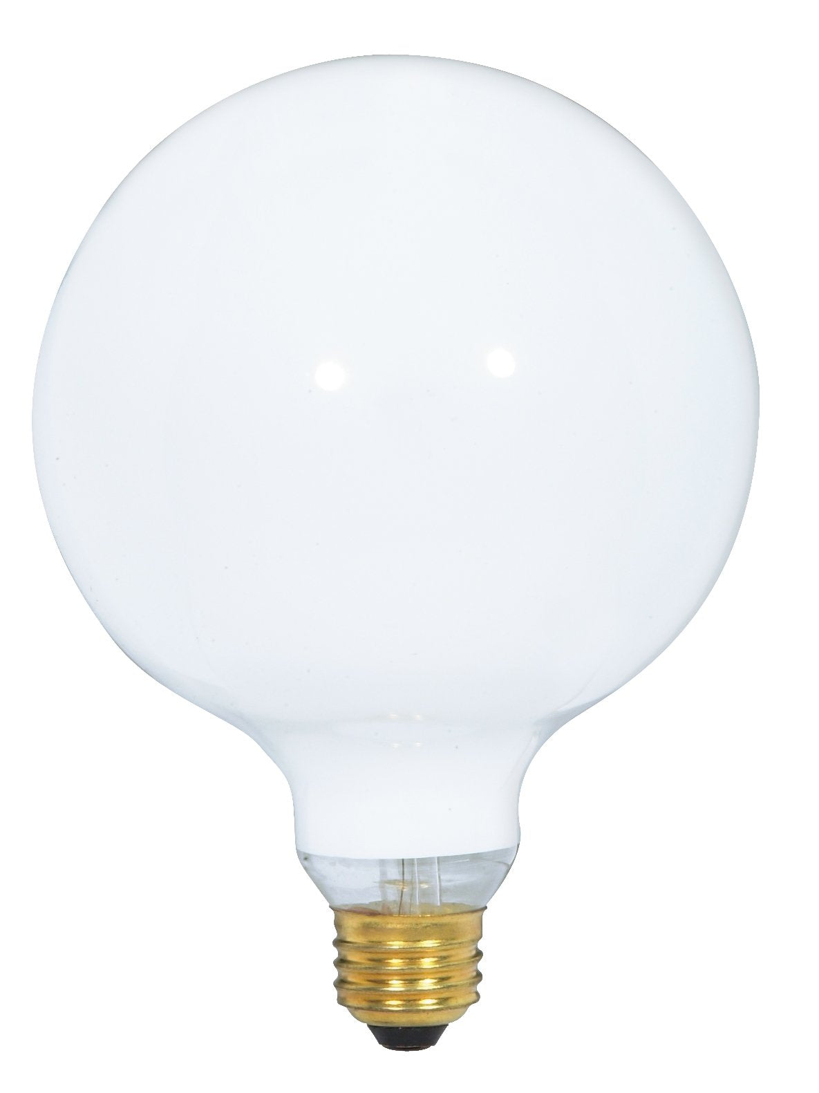 Satco S3004 120-Volt 150-Watt G40 Medium Base Light Bulb, Gloss White