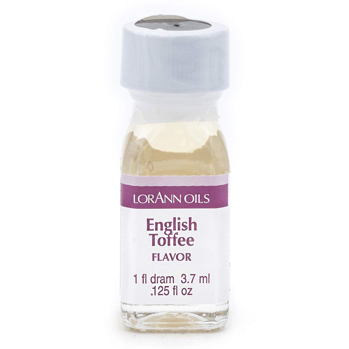 LorAnn Oils Super Strength Flavoring - Used For Candy Making, Flavoring, Baking, Hard Candy, & Flavor Oils - Bold, Natural Flavors 4X Stronger Than Extracts - English Toffee, Pack of 2, 0.125 fl oz