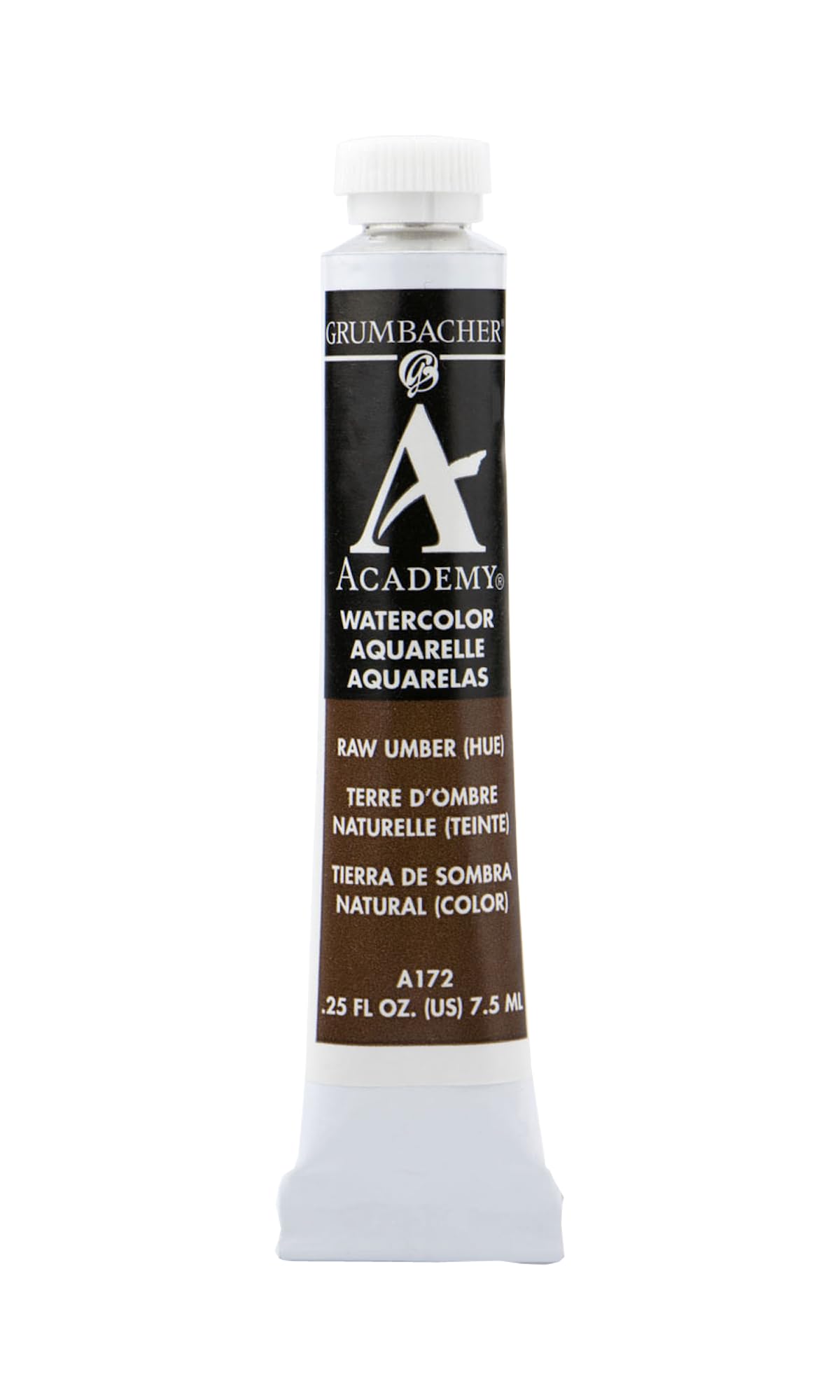 Grumbacher Academy Watercolor Paint, 7.5ml/0.25 Ounce, Raw Umber Hue (A172)