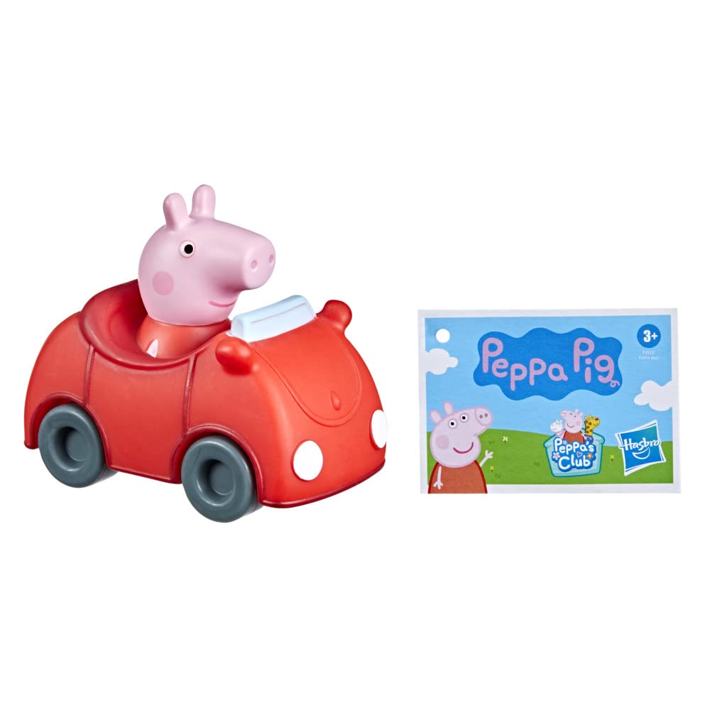 Peppa Pig Peppa’s Adventures Little Buggy Vehicle Preschool Toy for Ages 3 and Up in The Pig Family Red Car