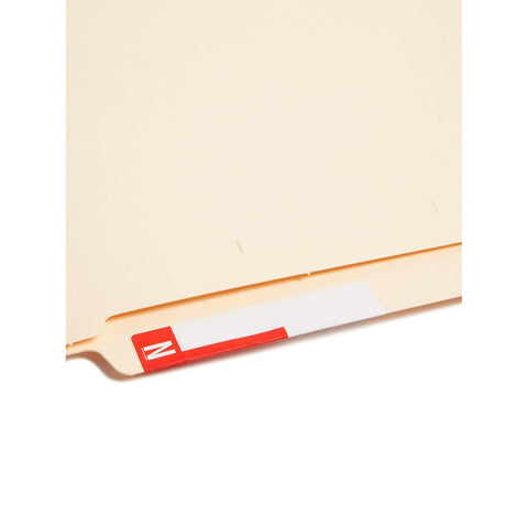 Smead AlphaZ NCC Color-Coded Label, A&N, Label Sheet, Red, 100 per Pack (67152)