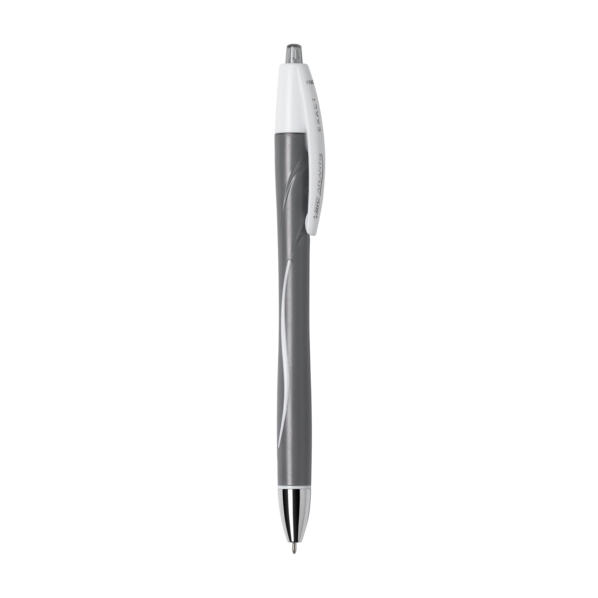 BIC Glide Exact Black Retractable Ballpoint Pens, Fine Point (0.7mm), 3-Count Pack, Ultra Smooth Writing Black Pens