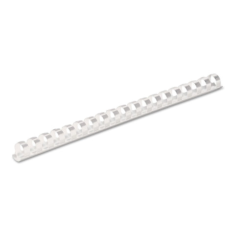 Fellowes Plastic Binding Combs, 90 Sheet Capacity, 1/2 Inch, White, 100 per Pack