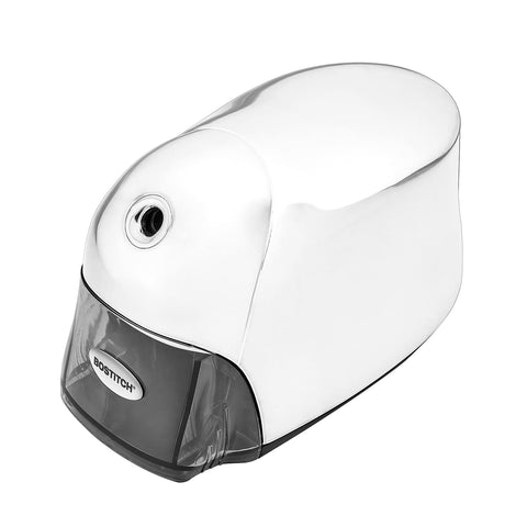 Bostitch Office QuietSharp Executive Heavy Duty Electric Pencil Sharpener, Colored-Pencil Compatible, Silver Chrome