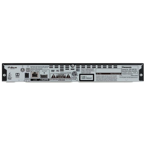 Panasonic 4K Blu Ray Player, Ultra HD Premium Video Playback and Hi-Res Audio - DP-UB150-K (Black)