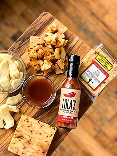 Lolas Fine Hot Sauce Original | All Natural Gluten Free Keto Vegan Made with Red Jalapenos Habanero Peppers Garlic Lime Juice and Vinegar | 5 Fl Oz (Pack of 1)