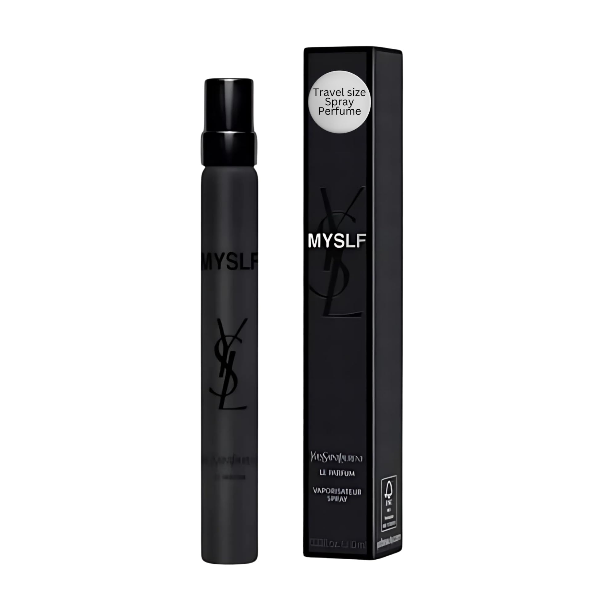 Yves Saint Laurent MYSLF Le Parfum for Men – Mini EDP Travel Spray 0.33 oz – Refillable Designer Cologne