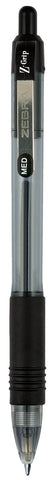 Zebra Pen Z-Grip Retractable Ballpoint Pen, Smooth-Flowing Assorted Ink, 1.0mm Medium Point, School & Office Supplies, Ideal for Note-Taking, Journal and Planner Use, 5-Pack (22205)