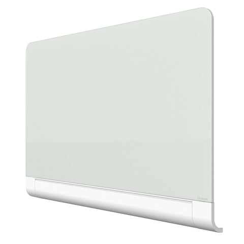 Quartet Glass Whiteboard, Magnetic Dry Erase White Board, 50" x 28", with Concealed Tray, Wide Format, Frameless, Horizon (G5028HT)