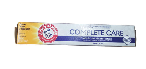 ARM & HAMMER Complete Care Fluoride Anticavity Toothpaste, Fresh Mint 6 oz (Pack of 4)