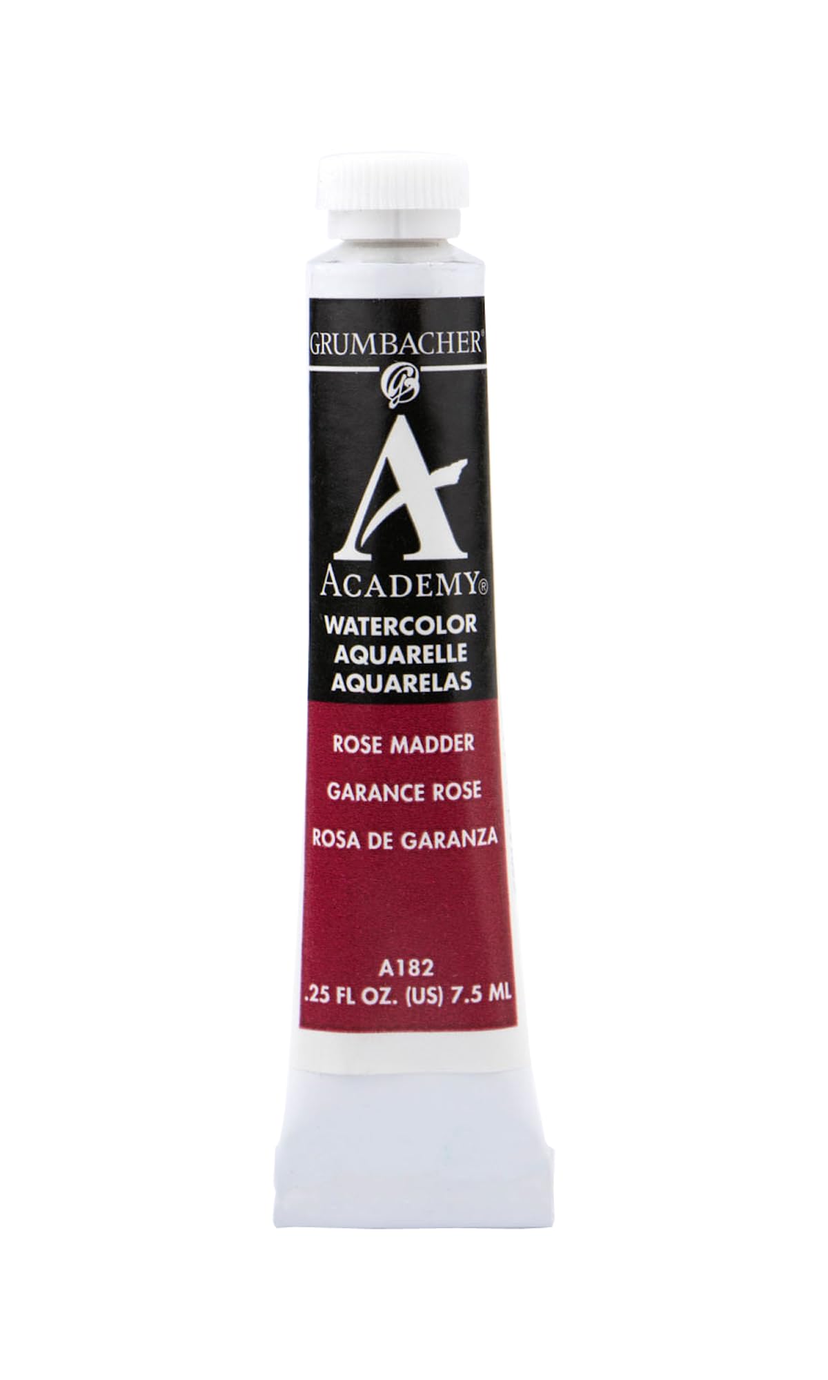 Grumbacher Academy Watercolor Paint, 7.5ml/0.25 Ounce, Rose Madder Hue (A182)