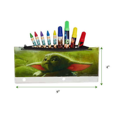 Disney Star Wars Baby Yoda Mandalorian Kids Coloring Set 30 Pc. w/Stickers & Pencil