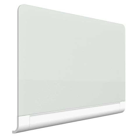 Quartet Glass Whiteboard, Magnetic Dry Erase White Board, 50" x 28", with Concealed Tray, Wide Format, Frameless, Horizon (G5028HT)