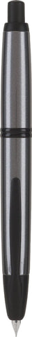 PILOT Vanishing Point Collection Refillable & Retractable Fountain Pen, Gun Metal Gray Barrel with Matte Black Accents, Blue Ink, Extra Fine Nib (60578)
